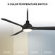 Gage 52 inch Matte Black Downrod Ceiling Fan