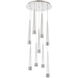 Quill LED 17 inch Chrome Multi-Light Pendant Ceiling Light, dweLED