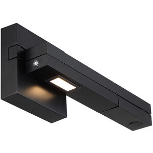 WAC Lighting Flip LED 5 inch Black Wall Swing Lamp Wall Light in RIght, dweLED BL-1021R-BK - Open Box