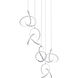 Vornado LED 17 inch Chrome Multi-Light Pendant Ceiling Light, dweLED