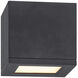 Rubix LED 5 inch Black Outdoor Flush
