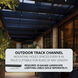 X Track 12 Black Outdoor Track Channel Ceiling Light