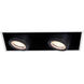Silo Multiples LED White Black Multiple Recessed Trim in 3500K, White/Black