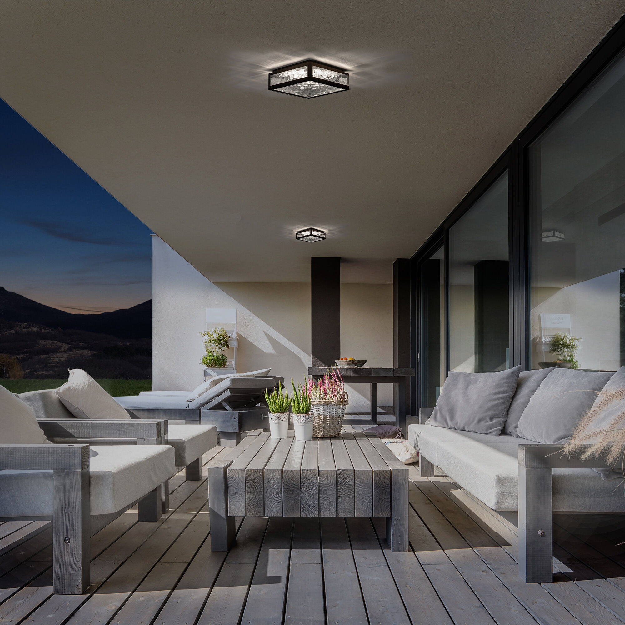 13 inch flush shop mount ceiling light