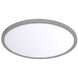 Round LED 7 inch Brushed Nickel Flush Mount Ceiling Light in 3500K