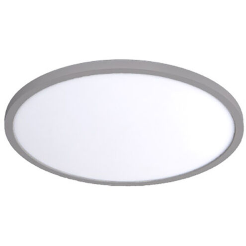 Round LED 7 inch Brushed Nickel Flush Mount Ceiling Light in 3500K