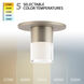 Twist-N-Lite LED 5 inch Brushed Nickel Flush Mount Ceiling Light