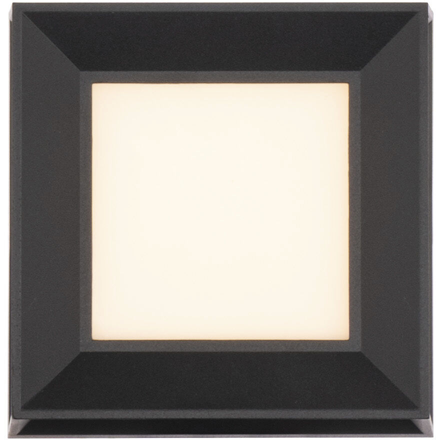 Argo LED 5 inch Black Outdoor Wall Light, dweLED