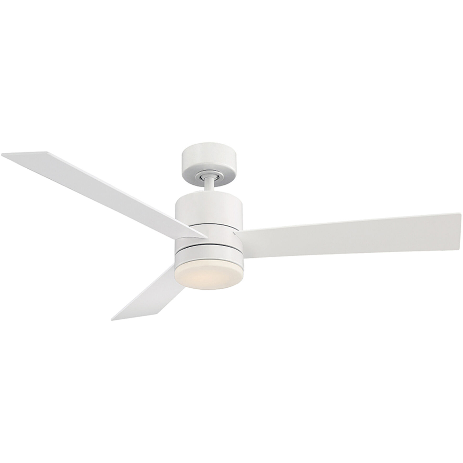 San Francisco 52 inch Matte White Downrod Ceiling Fans, Smart Fan
