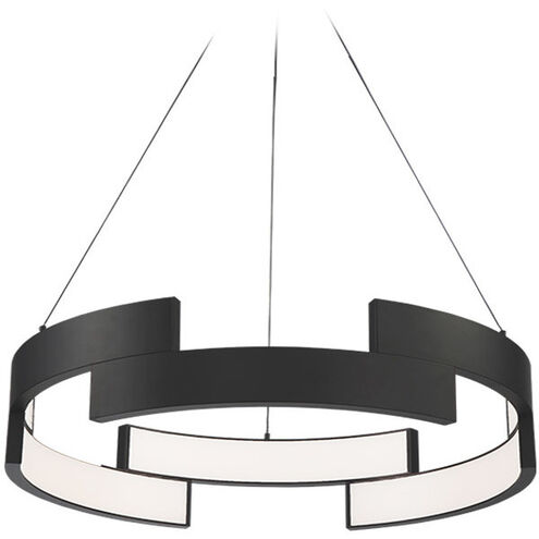 Trap LED 38 inch Black Pendant Ceiling Light, dweLED