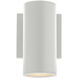 Cylinder LED 6.75 inch White Outdoor Wall Light