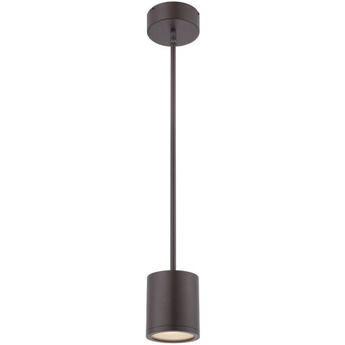 Tube LED 5 inch Bronze Mini Pendant Ceiling Light