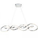 Interlace LED 14.75 inch Chrome Pendant Ceiling Light, dweLED
