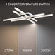 Parallax LED 42 inch Chrome Flush Mount Ceiling Light, dweLED