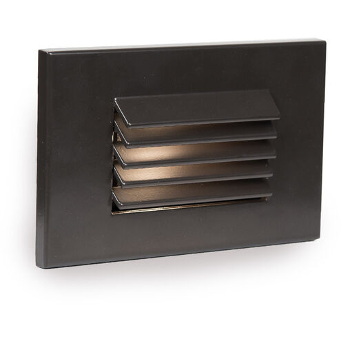 LEDme Step and Wall Lights 277 3 watt Bronze On Aluminum Step Light in Amber