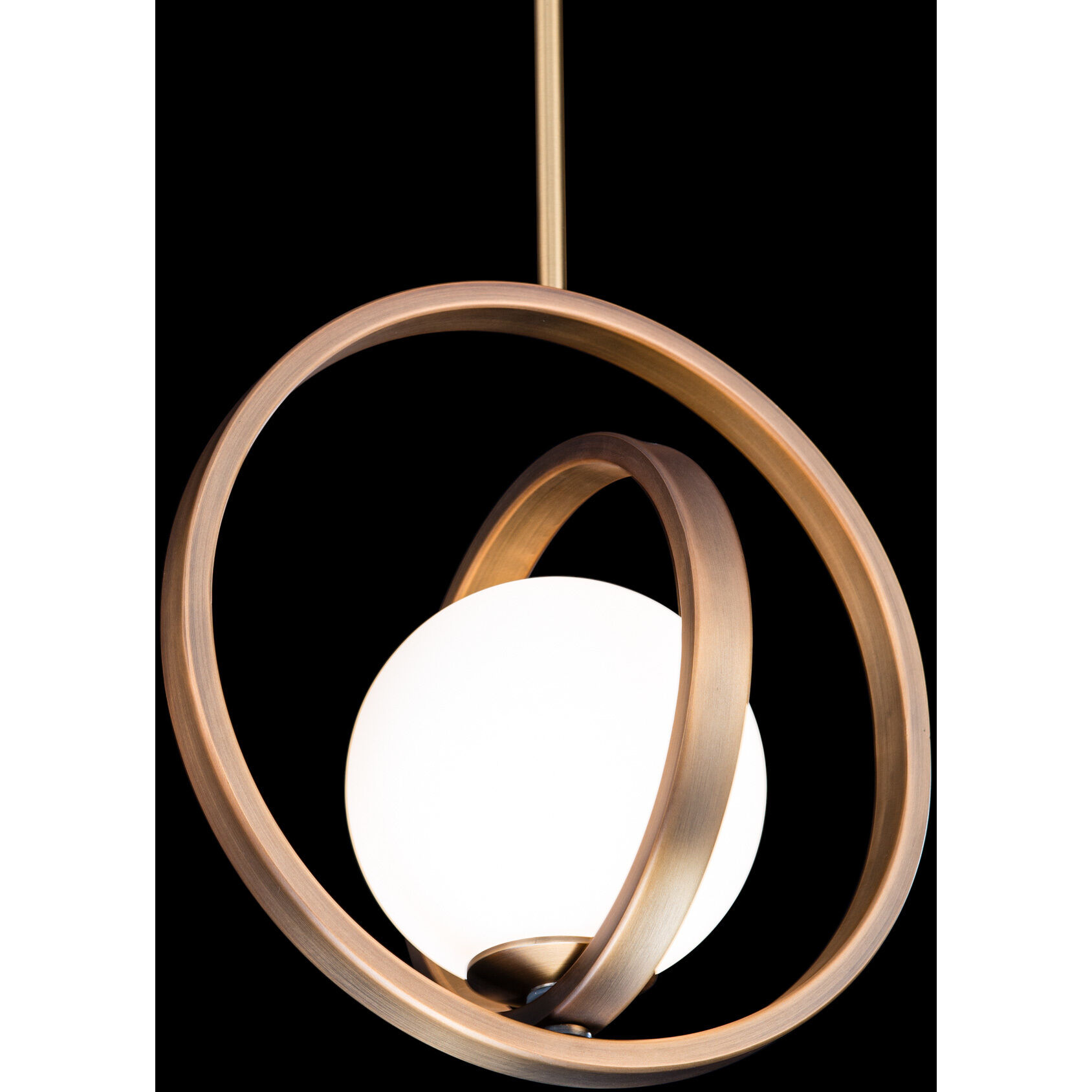 Ellington LED 5 inch Aged Brass Pendant Ceiling Light, dweLED