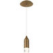 Action LED 2.38 inch Aged Brass Mini Pendant Ceiling Light, dweLED