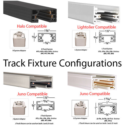 TK-103 Miniature 1 Light 120 White J Track Fixture Ceiling Light
