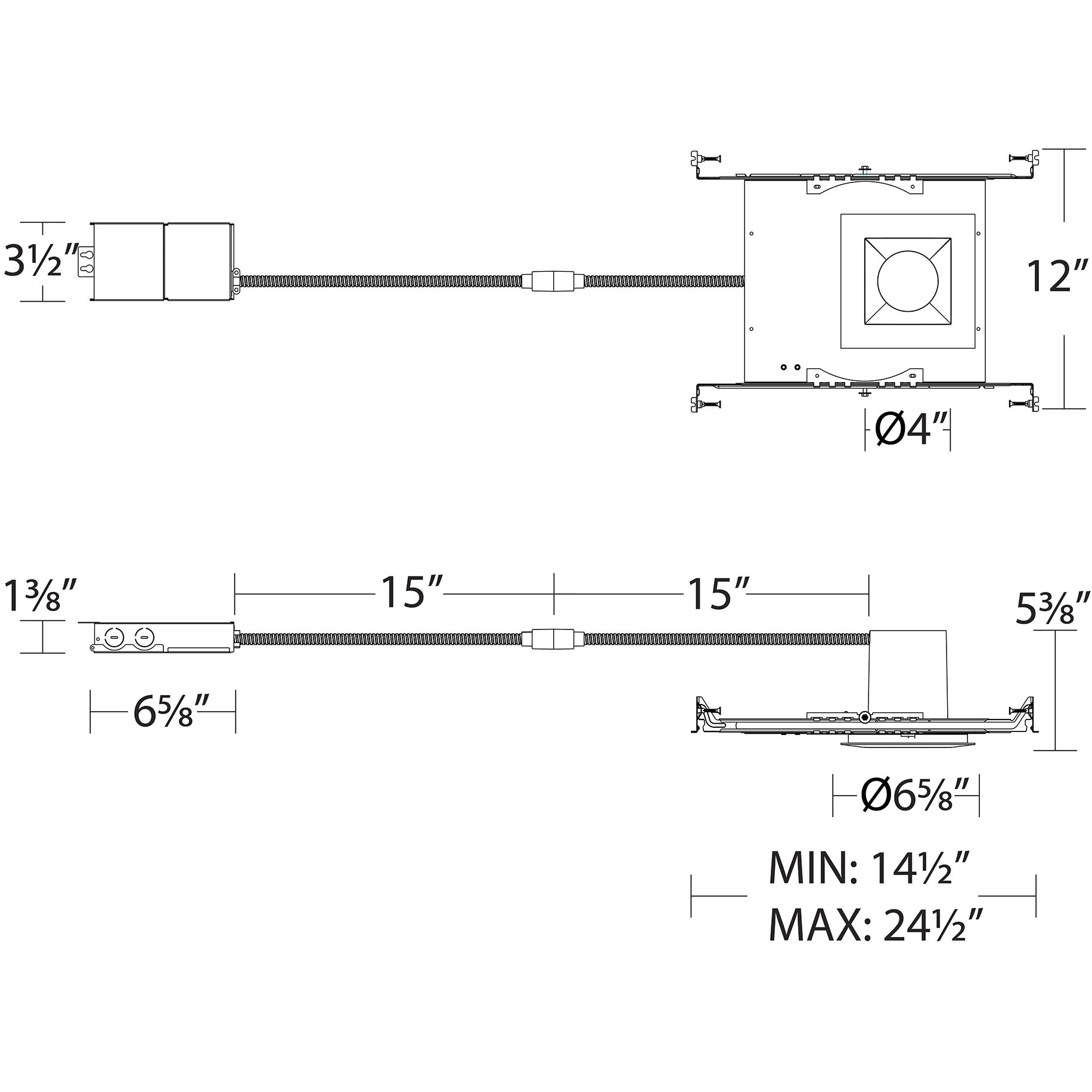 Blaze LED White Complete Kit Recessed Lighting