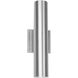 Caliber LED 14 inch Brushed Aluminum Outdoor Wall Light in 14in, dweLED