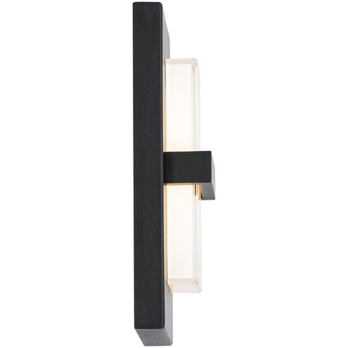 Bandeau LED 10 inch Black Outdoor Wall Light in 3500K, dweLED