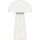 Darla 8.63 inch 2 watt White Rechargeable Table Lamp Portable Light