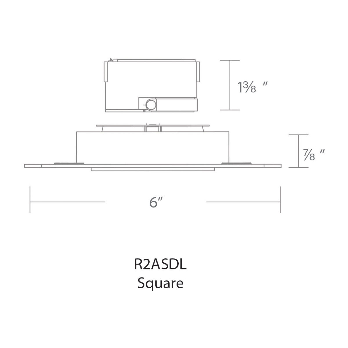 Aether Brushed Nickel Recessed Downlight in 90, 3000K