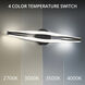 Jagger LED 26 inch Black Bath Vanity & Wall Light in 2700K, dweLED