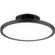Twist-N-Lite LED 11 inch Black Semi-Flush Mount Ceiling Light