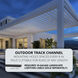 X Track 12 White Outdoor Track Channel Ceiling Light