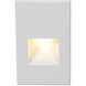 Tyler 12 2 watt White Step and Wall Lighting in Amber, WAC Landscape
