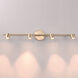 Vector 4 Light 120-240-277V Brushed Brass Track Lighting Ceiling Light, dweLED