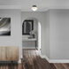 Moonstone LED 9.88 inch Black Semi-Flush Mount Ceiling Light, dweLED