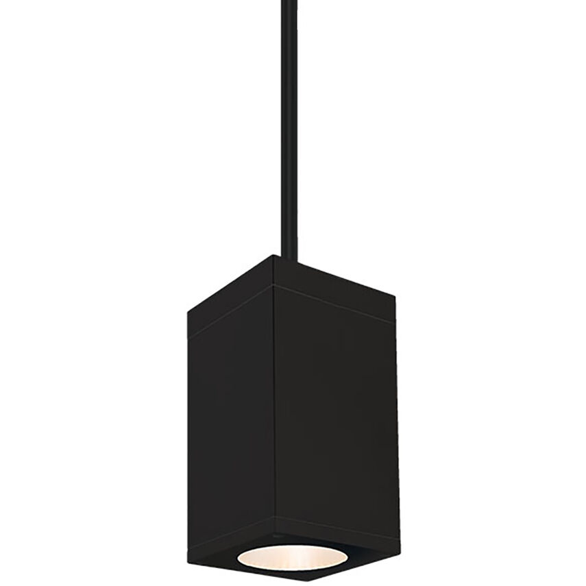 Cube Arch LED 5 inch Black Outdoor Pendant in Spot, 85, 2700K