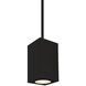 Cube Arch LED 5 inch Black Outdoor Pendant in Spot, 85, 2700K