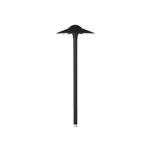 Canopy 12 6.5 watt Black Path Lighting in 2700K, Path and Area Light, WAC Landscape