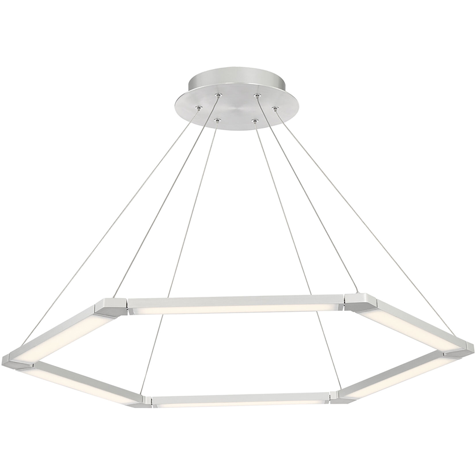 Lune LED 32 inch Aluminum Pendant Ceiling Light, dweLED