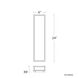 Beech LED 24 inch Black Outdoor Wall Light in 4000K, dweLED