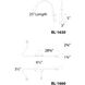 Stretch Reading Light Wall Light in Titanium, dweLED