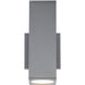 Cubix LED 9.42 inch Black Outdoor Wall Light