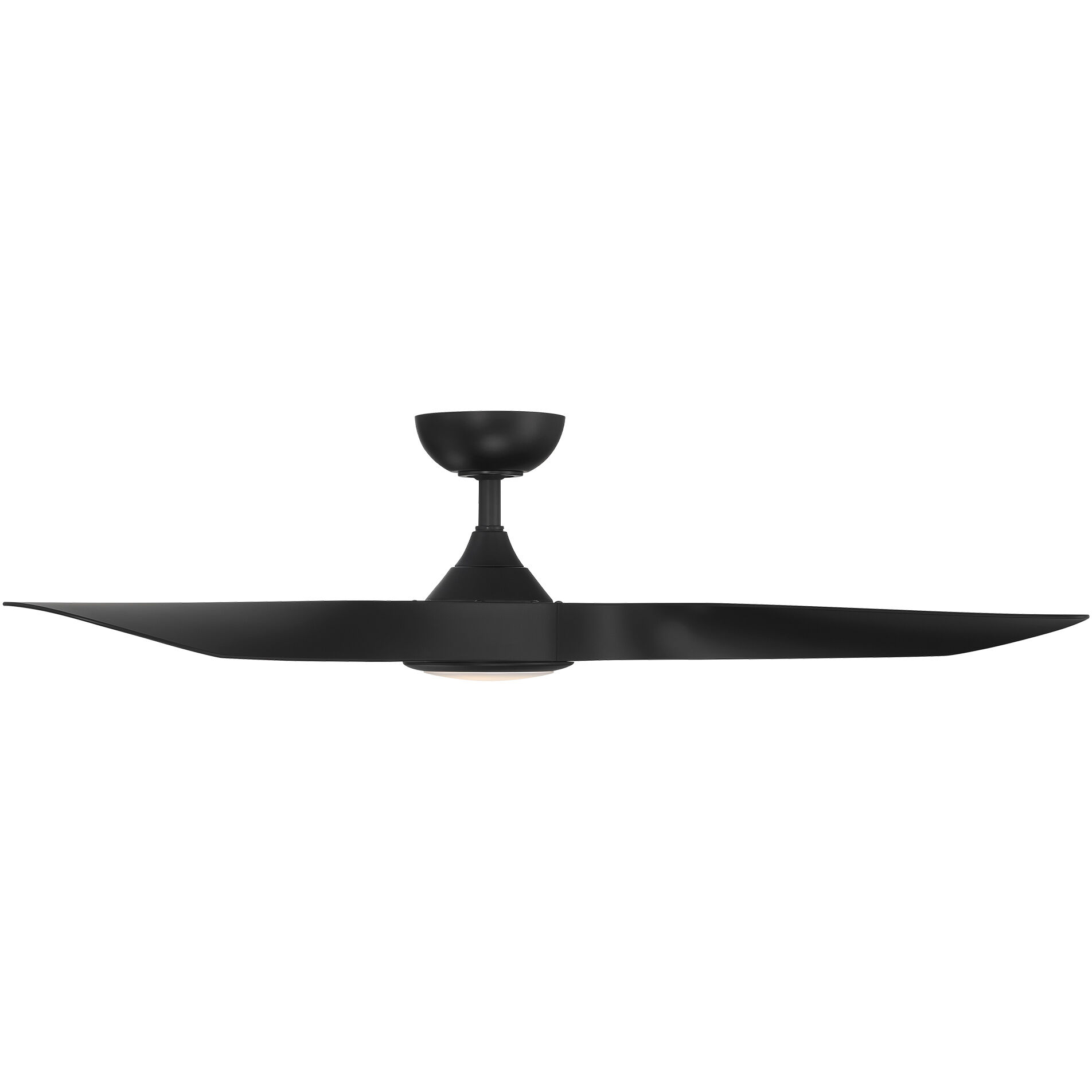 Swirl 54 inch Matte Black Downrod Ceiling Fans, Smart Fan