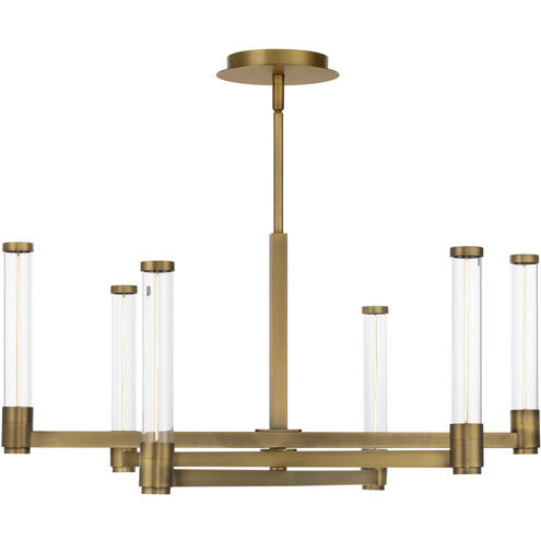 Jedi LED 27 inch Aged Brass Chandelier Ceiling Light, dweLED