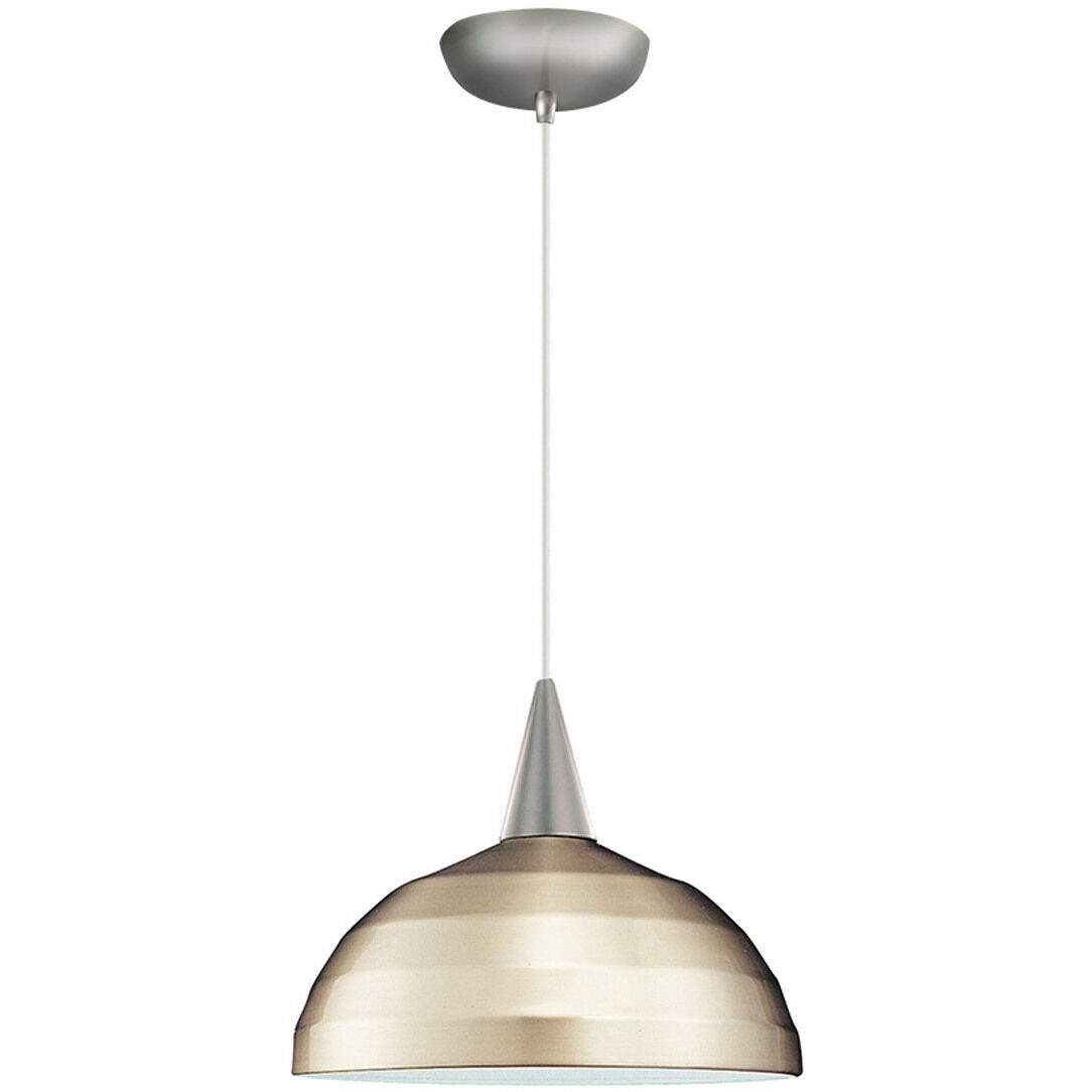 Cosmopolitan 1 Light 6.5 inch Brushed Nickel Pendant Ceiling Light