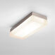 Dice LED 14 inch Brushed Nickel Flush Mount Ceiling Light in 2700K, dweLED