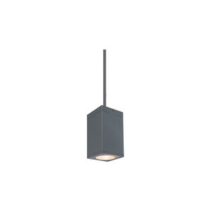 Cube Arch LED 5 inch Graphite Outdoor Pendant in Spot, 85, 3500K