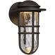 Steampunk LED 12.75 inch Bronze Outdoor Wall Light, dweLED