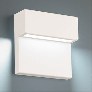 Balance LED 6 inch White Outdoor Wall Light in 4000K, dweLED