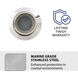 Inground Recessed Light 12 4.1 watt Stainless Steel Path Indicator Light in 3000K Warm White LED, WAC Landscape