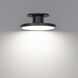 Twist-N-Lite LED 8 inch Black Semi-Flush Mount Ceiling Light