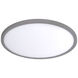 Round LED 11 inch Brushed Nickel Flush Mount Ceiling Light in 3500K